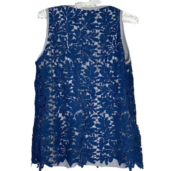 Sundance women’s Lace elegant tee shirt size S navy blue - Picture 3 of 10